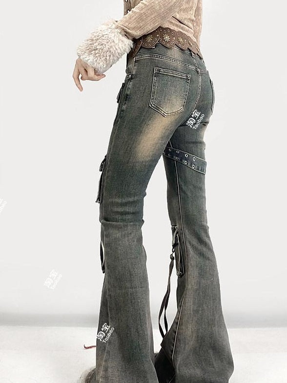 ReddaChic High Waist Distressed Casual Slim Denim Stretch Cotton Mini Skirts