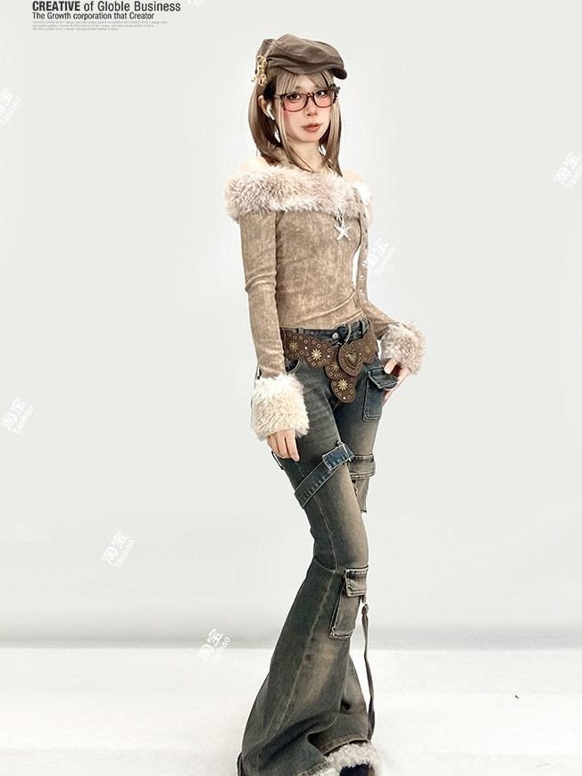 ReddaChic High Waist Distressed Casual Slim Denim Stretch Cotton Mini Skirts