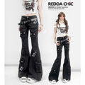 ReddaChic_High_Waist_Durable_Cotton_Denim_Casual_Wide_Leg_Slim_Fit_Black_Gray_Flare_Jeans_MISSTT