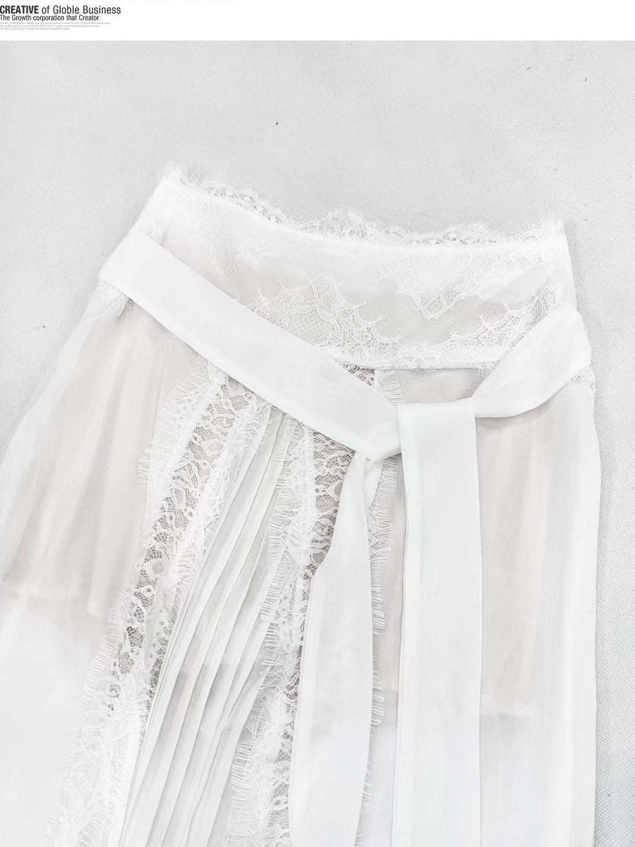 ReddaChic High Waist Lace French Bodycon Women Date Night White Mini Skirts