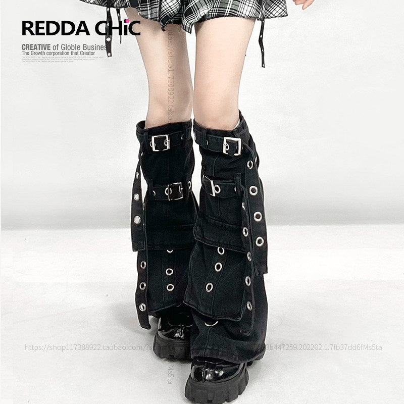 ReddaChic_High_Waist_Plaid_Asymmetrical_A_Line_Workwear_With_Leg_Warmers_Slip_Mini_Dresses_MISSTT