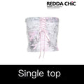 ReddaChic_Lace_Tie_Slim_Fit_Short_Cropped_Curve_Vest_Women_Pink_Printed_Casual_Jackets_MISSTT
