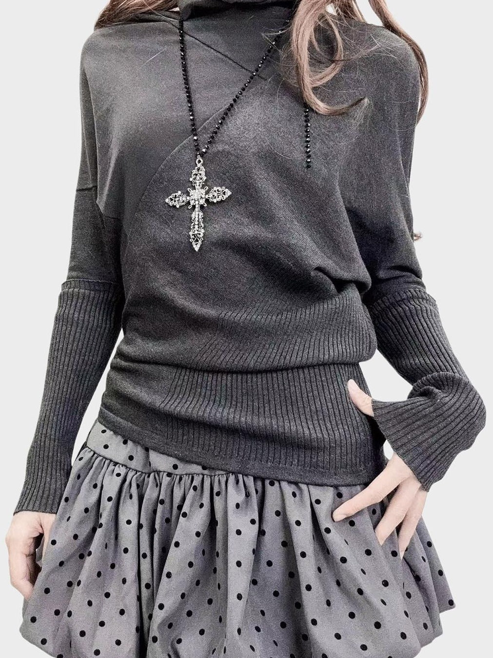 ReddaChic Lightweight Slim Fit Pullover Dark Gray Basic Women Tank Tops Camisoles