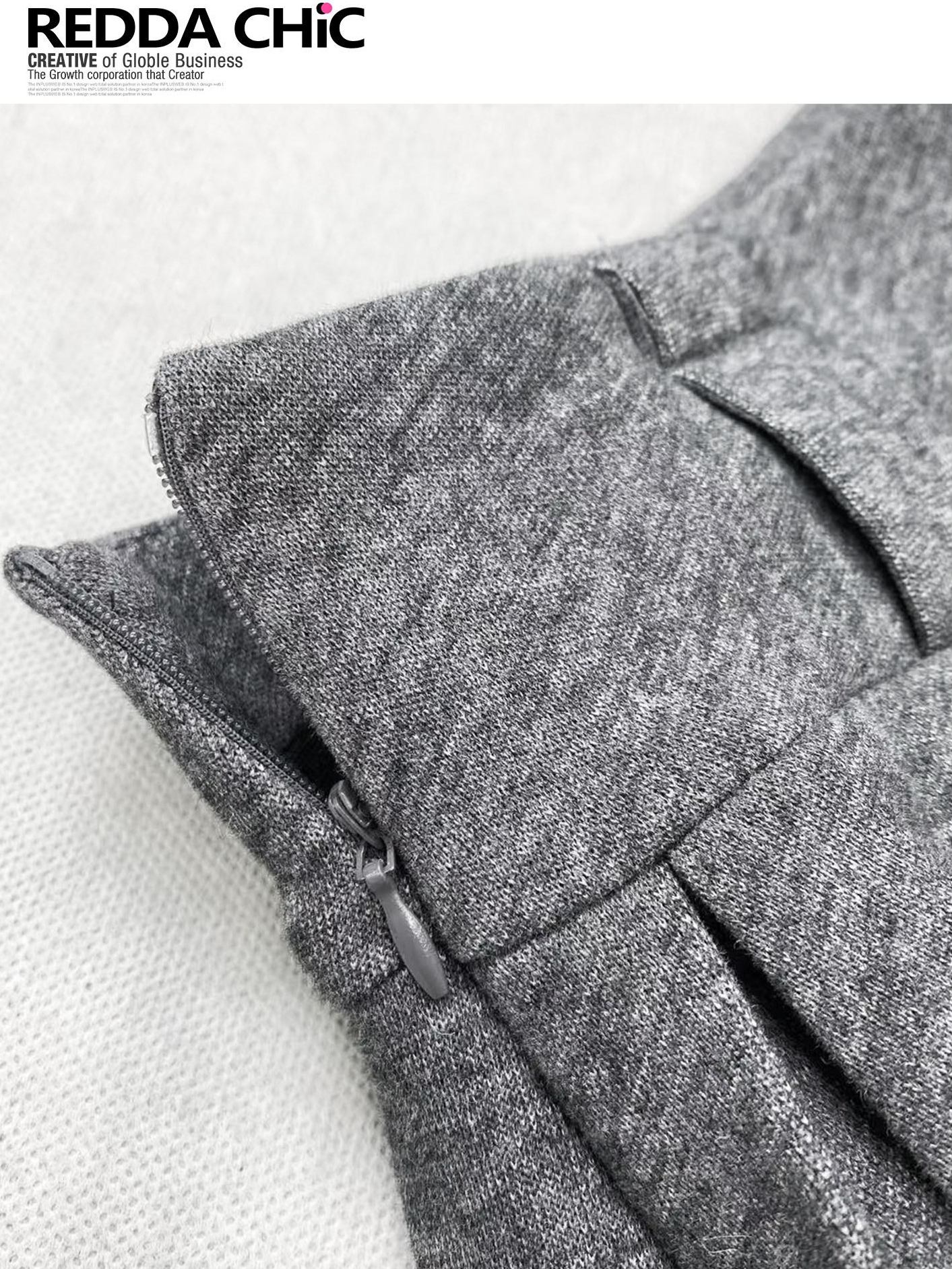 ReddaChic Low Waist Ruffle Hem Casual Slim A Line Patchwork Grey Women Mini Skirts