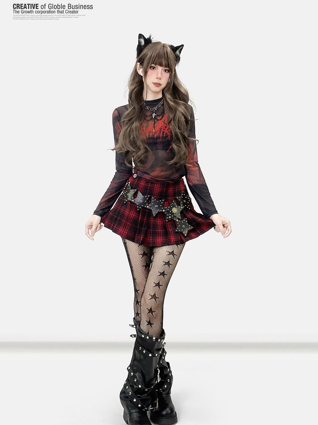 ReddaChic Moisture Wicking Mesh Slim Fit Tie Dye Cross Print Women Long Sleeve T-Shirts