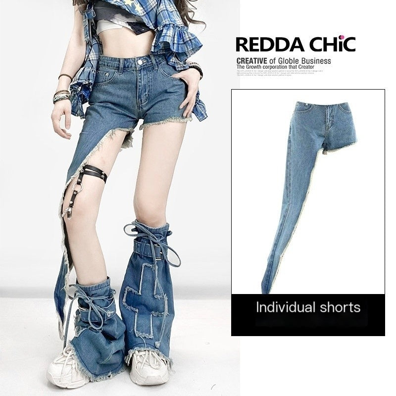 ReddaChic_Relaxed_Zipper_Denim_Blue_Oversized_Casual_Women_Long_Sleeve_T-Shirts_MISSTT