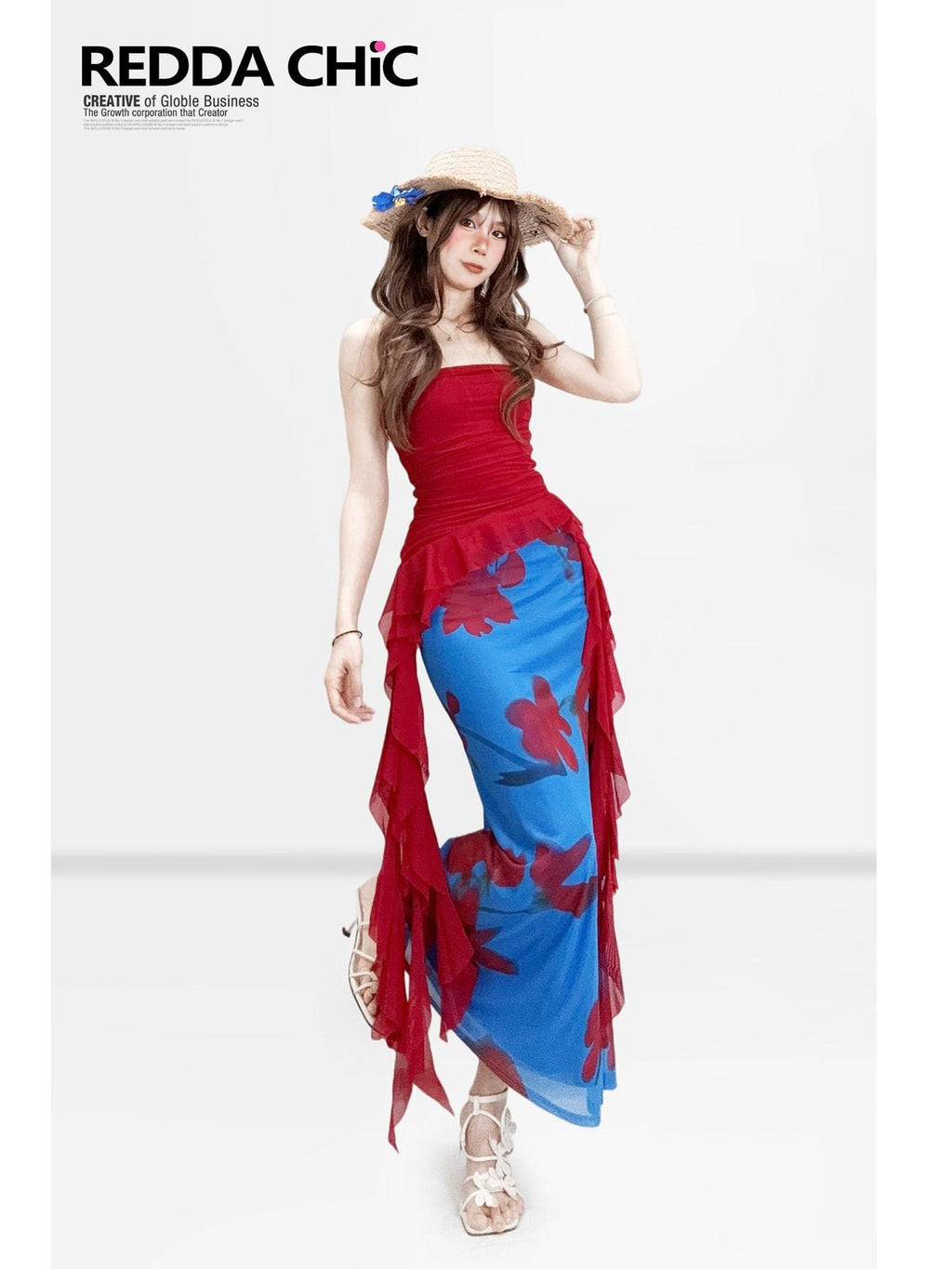 ReddaChic Sexy Colorblock Bodycon Fitted Sleeveless Resort Slip Mini Dresses