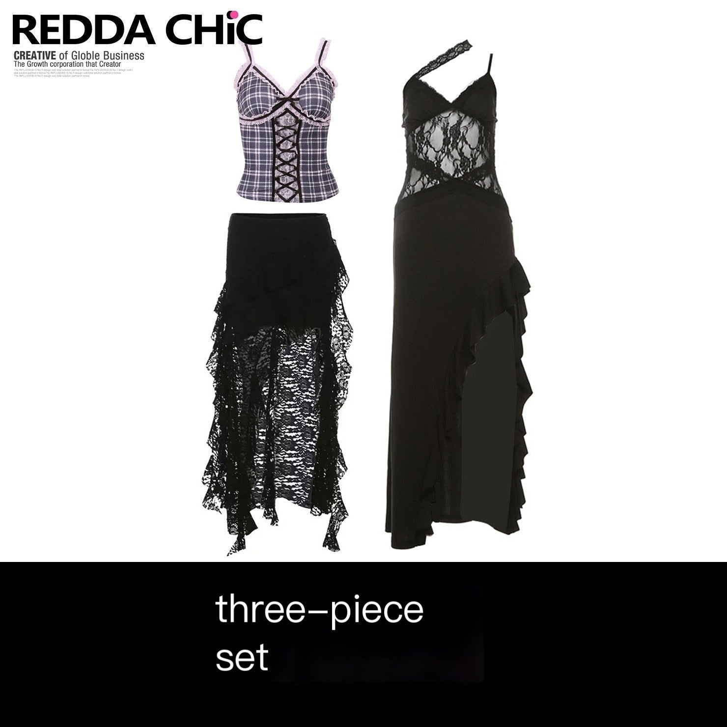 ReddaChic_Sexy_High_Waist_Lace_Paneling_Asymmetric_Hem_Slim_Fit_Party_Wear_Mini_Skirts_MISSTT