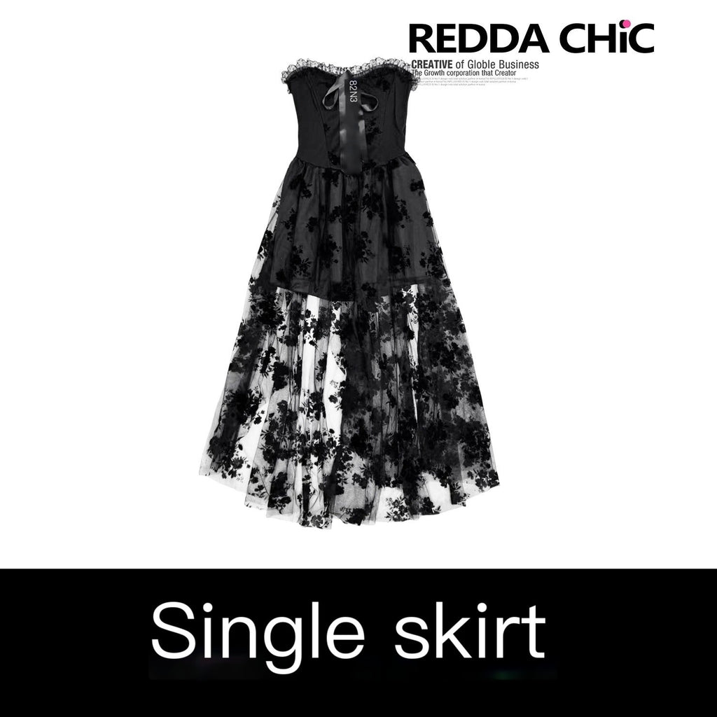 ReddaChic_Sexy_Lace_Mesh_Patchwork_A_Line_Women_Birthday_Waist_Cinch_Mini_Skirts_MISSTT