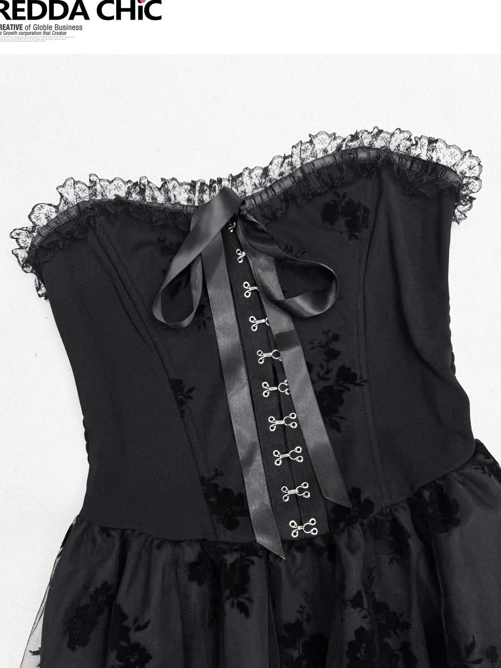 ReddaChic Sexy Lace Mesh Patchwork A Line Women Birthday Waist Cinch Mini Skirts
