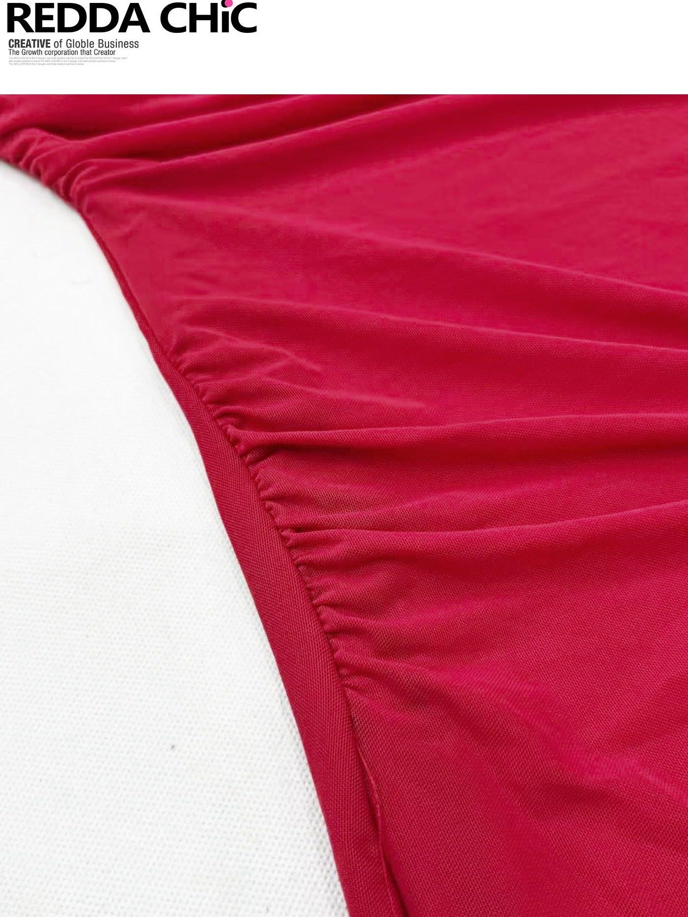 ReddaChic Sexy Mesh Overlay Slim Hip Hugging Beach Vacation Wine Red Denim Shorts