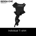 ReddaChic_Sexy_Ruffle_Slim_Fit_Modal_Short_Sleeve_Slanted_Neck_Black_Letter_Sweaters_MISSTT