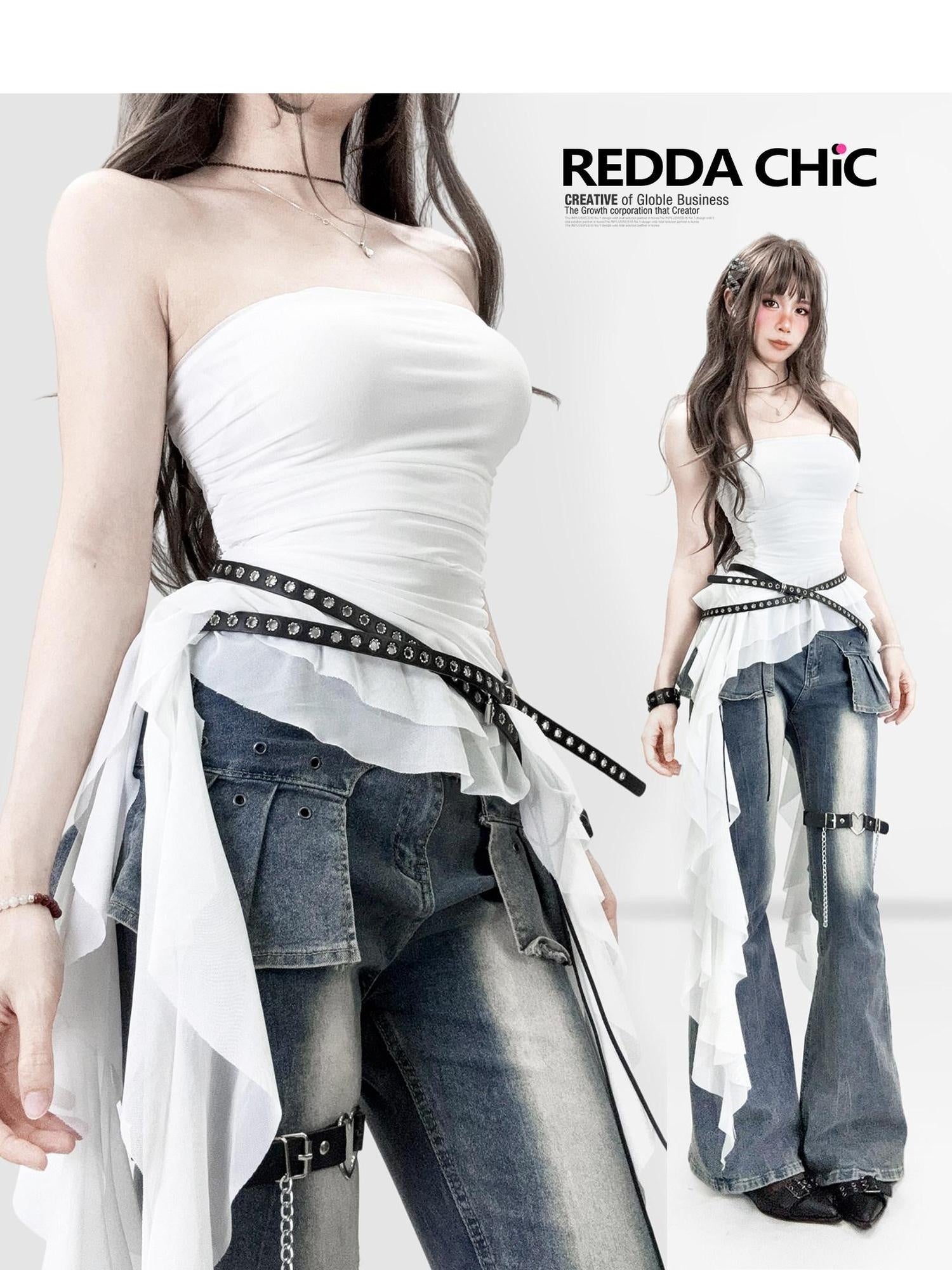 ReddaChic Sheer Mesh Spaghetti Strap Bodycon Dress Women White Casual Mini Dresses