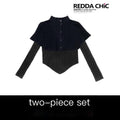 ReddaChic_Sleek_Slim_Fit_Knit_Gothic_Two_Piece_For_Women_Fashion_Accessories_Leg_Warmers_MISSTT