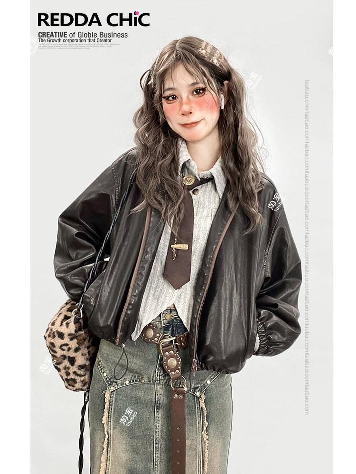 ReddaChic Slim Tailored Oatmeal Commuter Workwear Youth Casual Office Denim Shorts