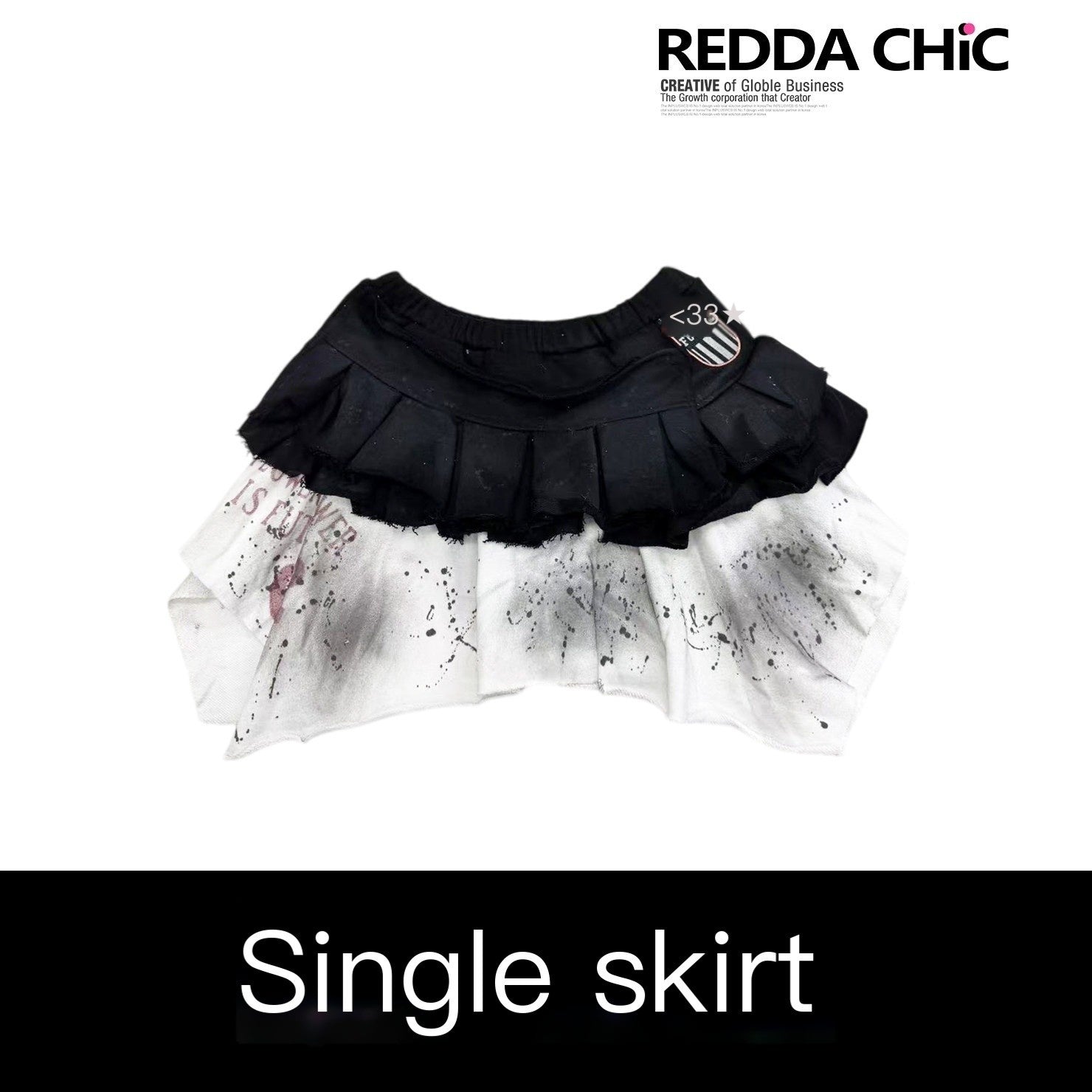 ReddaChic_Soft_Printed_Cotton_Mid_Rise_Asymmetrical_Tiered_Skirted_Women_Short_Trousers_MISSTT
