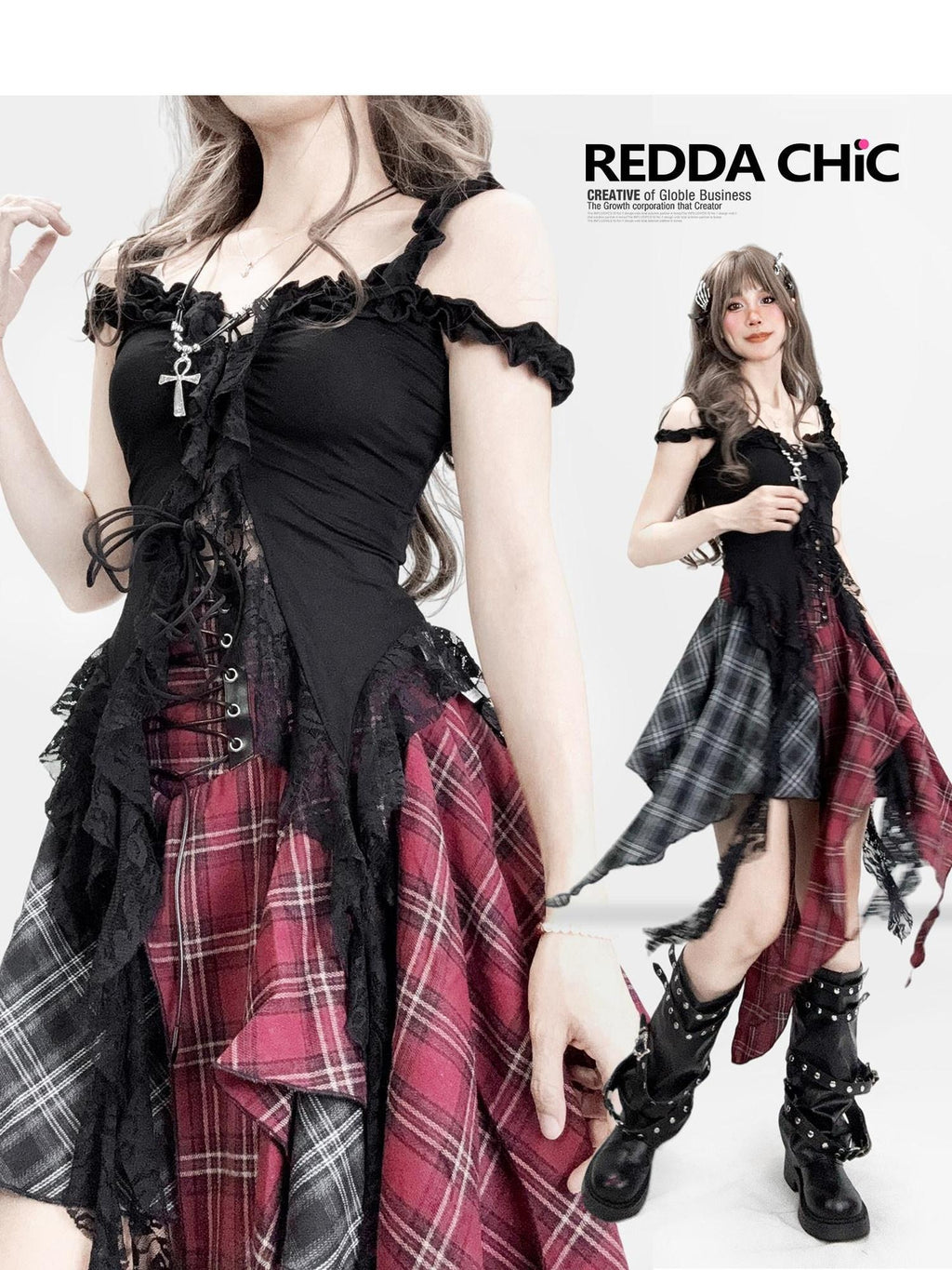 ReddaChic Tie Front Lace Cropped V-neck Slim Curve Vest Women Knit Cardigans