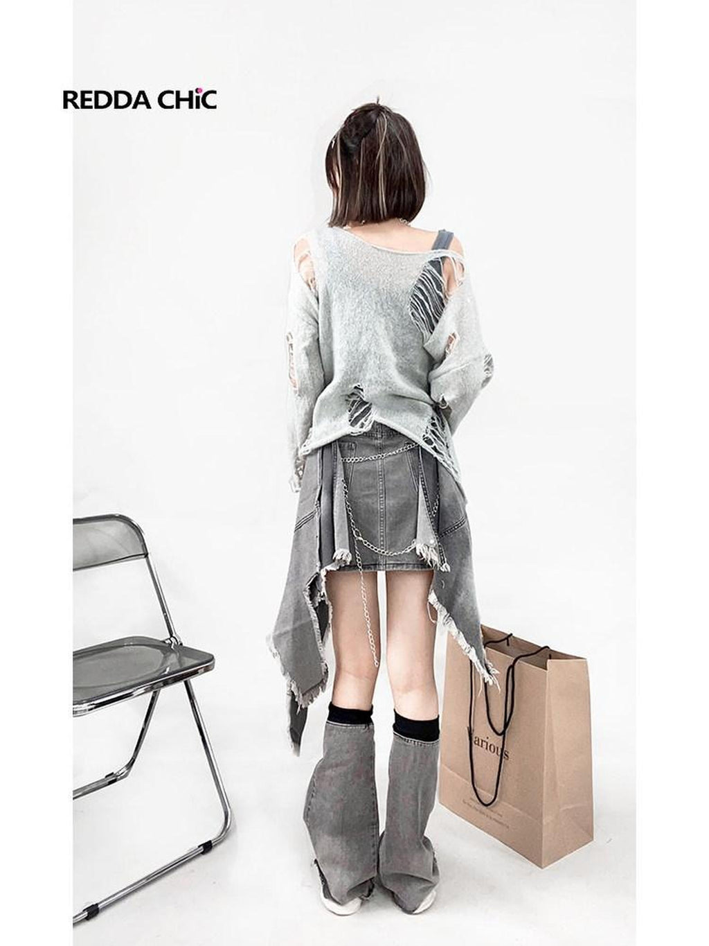 ReddaChic Uv Protective Loose Crochet Openwork Women Casual Pullover Clothing Accessories