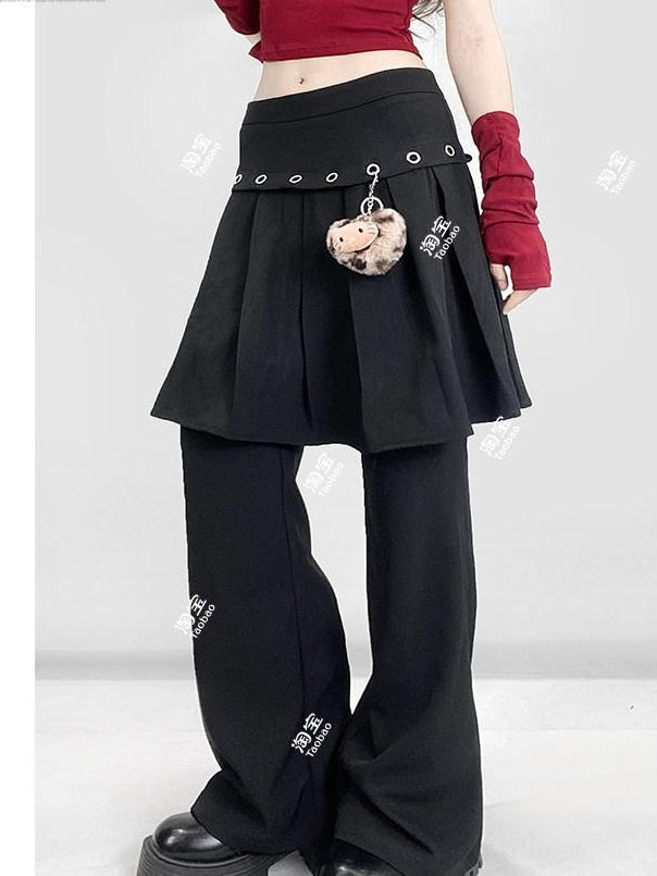 ReddaChic Versatile Minimalist Black Elastic Waist Teen Girls Casual Maxi Dresses