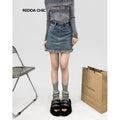 ReddaChic_Vintage_Distressed_Denim_A_Line_High_Waist_Fringe_Pocket_Blue_Citywalk_Ponchos_MISSTT