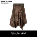ReddaChic_Vintage_Ruffle_Slim_Mid_Waist_Coffee_Patchwork_Young_Women_Long_Sleeve_T-Shirts_MISSTT