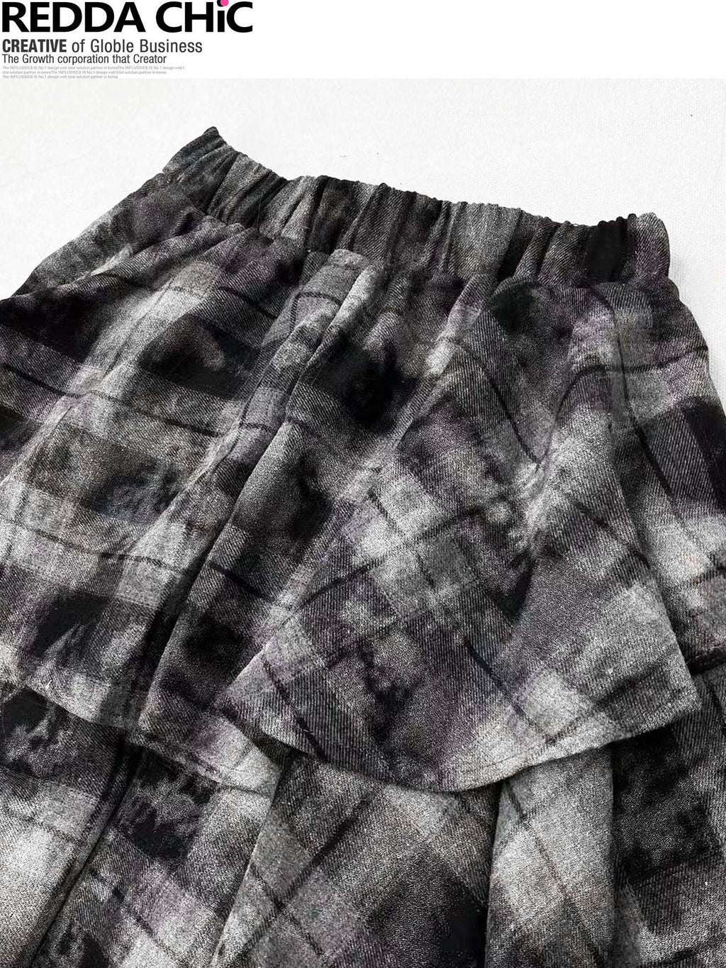 ReddaChic Vintage Tie Dye Ruffle Asymmetric Mid Waist Loose Teen Mini Skirts