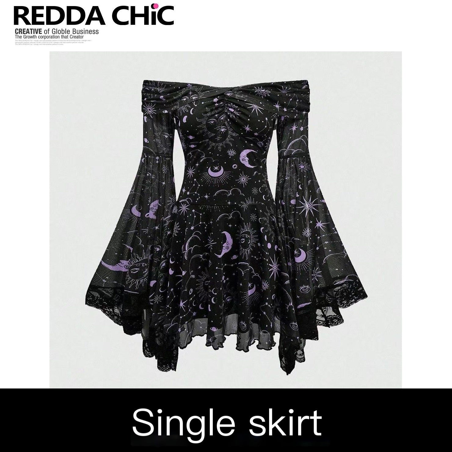 ReddaChic_Waist_Slimming_Gothic_Mesh_Bell_Sleeve_Fitted_Bardot_Citywalk_Printed_Camisoles_MISSTT