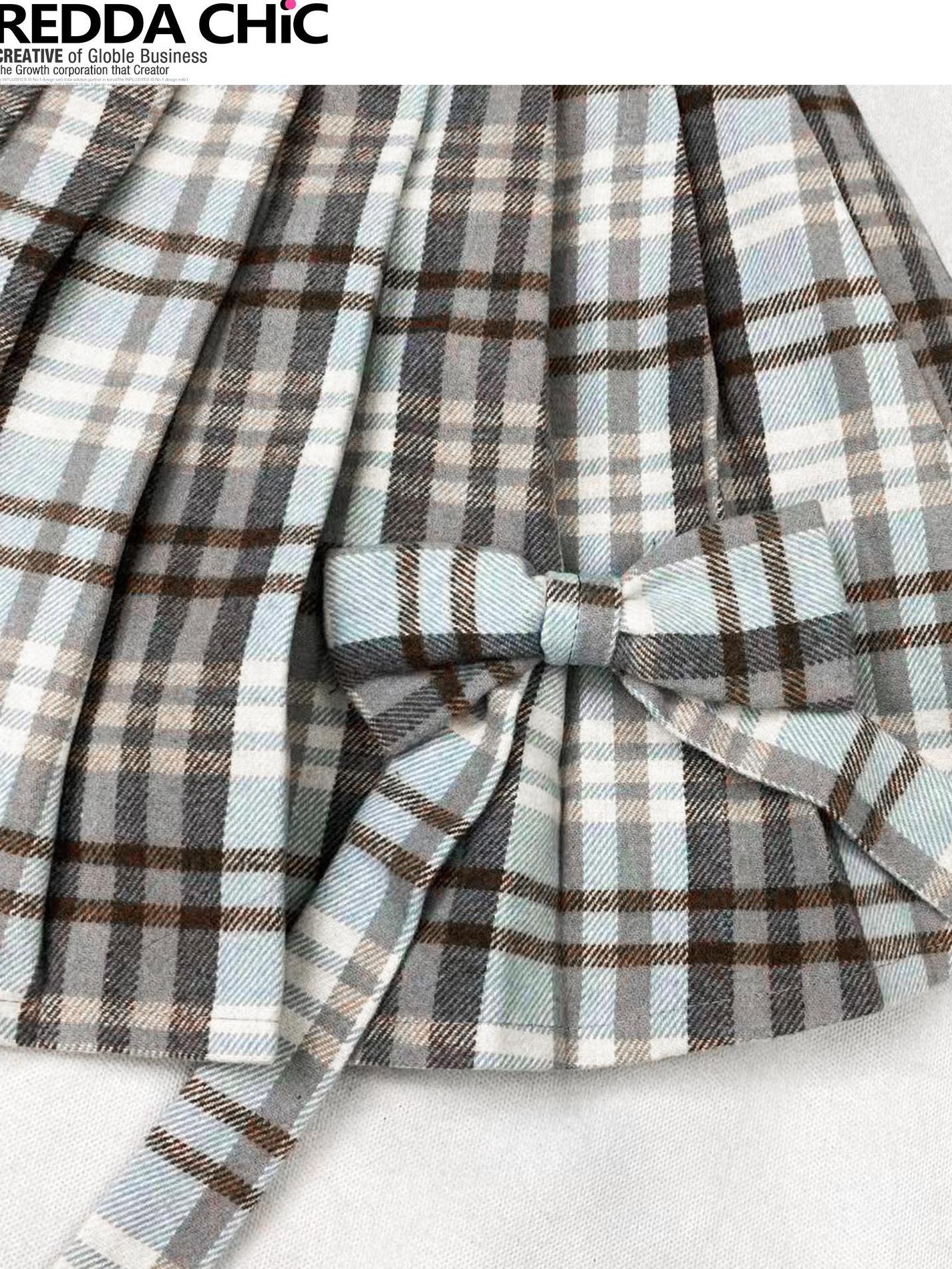 ReddaChic Warm Thick Cute Preppy Plaid Cloak Silhouette Women Two Piece Flare Jeans
