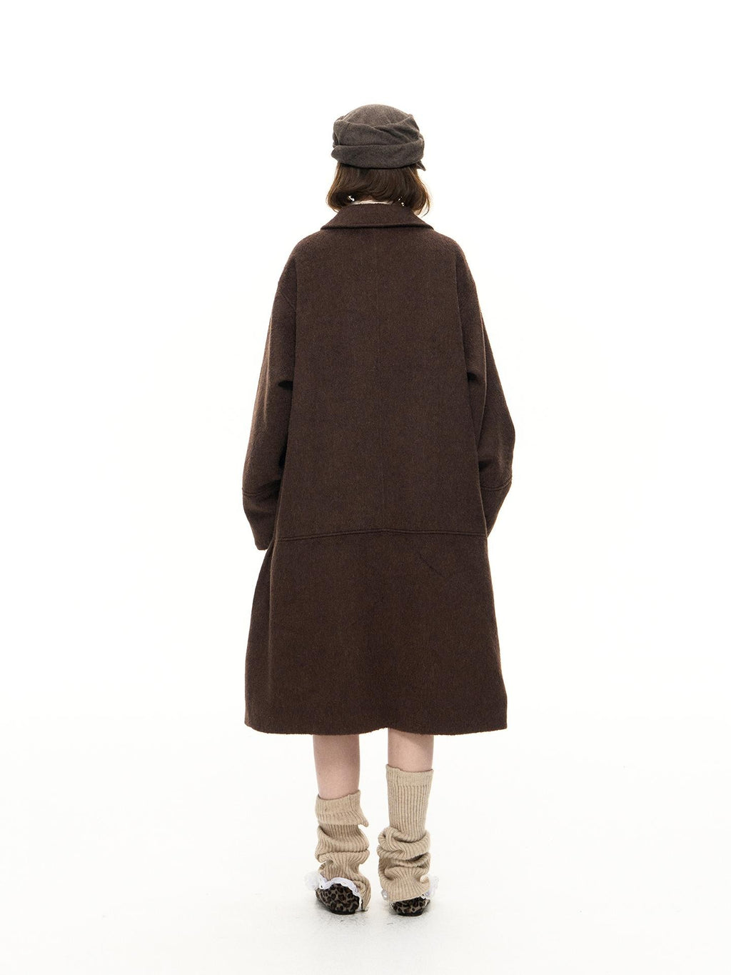 Romance Nanci Double Breasted Loose Fit Mid Length Women's Wool Coats