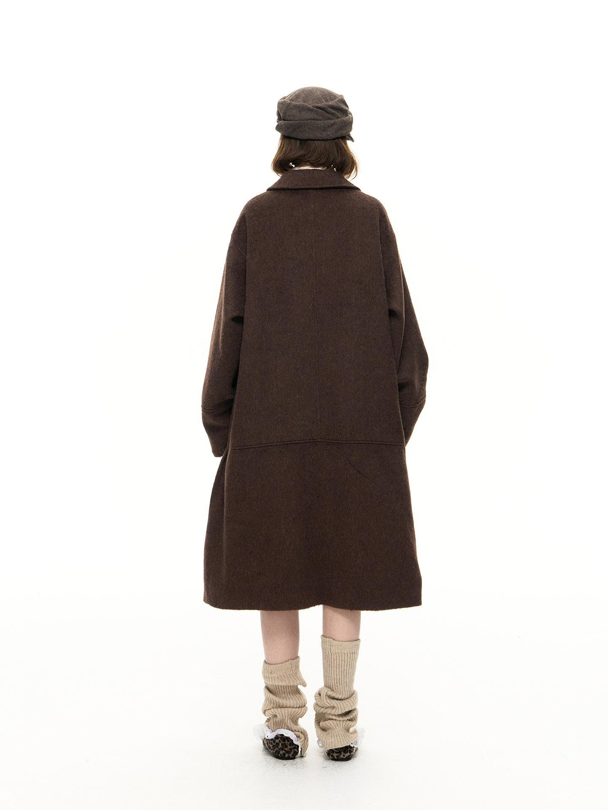 Romance Nanci Double Breasted Loose Fit Mid Length Women's Wool Coats