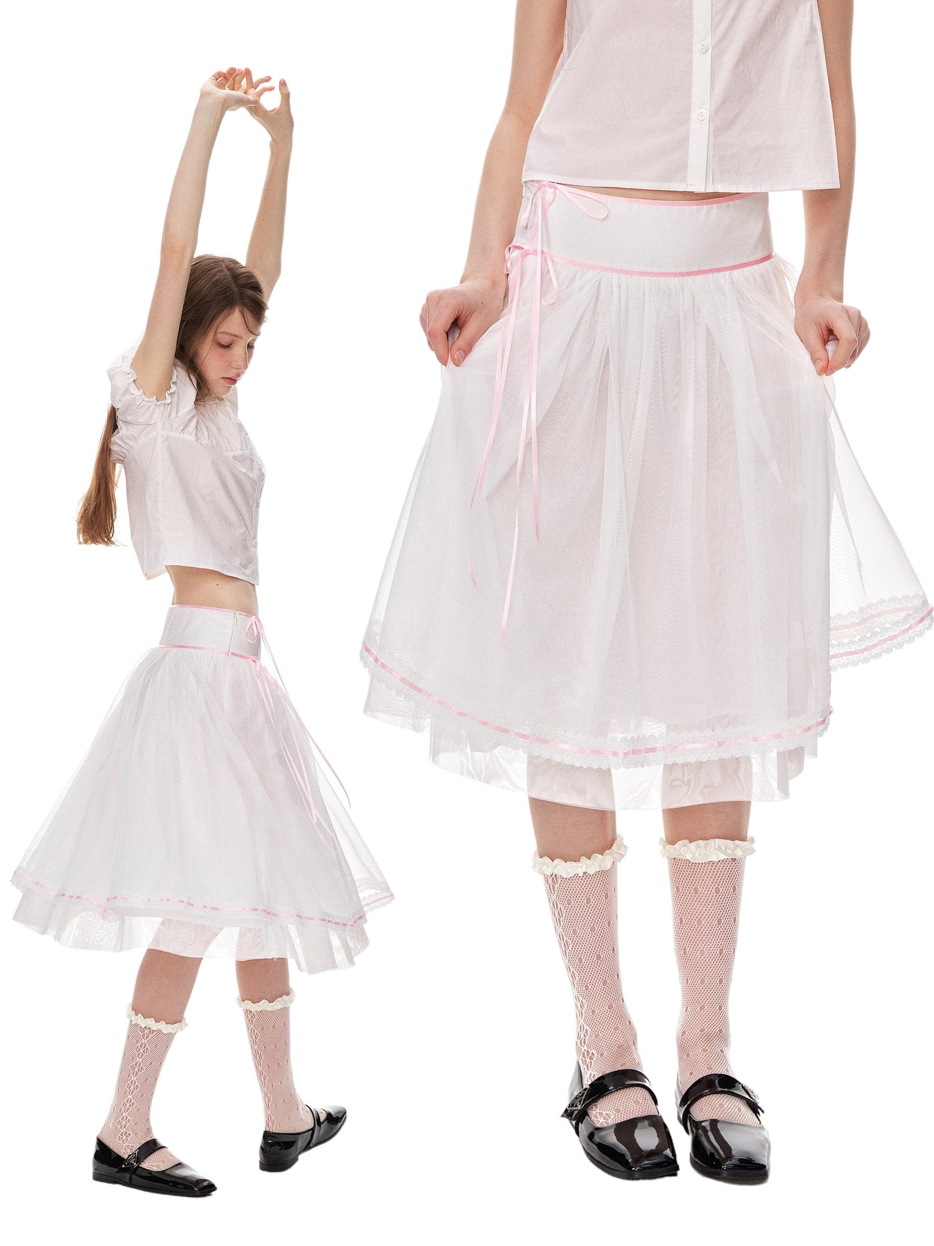Romance_Nanci_Pink_Ribbon_Lace_Trim_Tulle_A_Line_Low_Waist_Women's_Polyester_Midi_Skirts_1062029767677_MISSTT