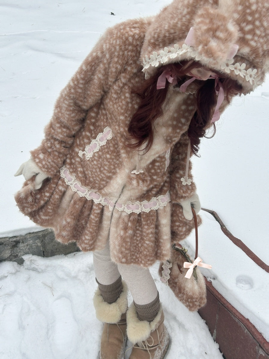 Rose_island_Fairycore_Deer_Print_Hooded_Skirt_Hem_Women's_Faux_Fur_Coats_863169698280_MISSTT