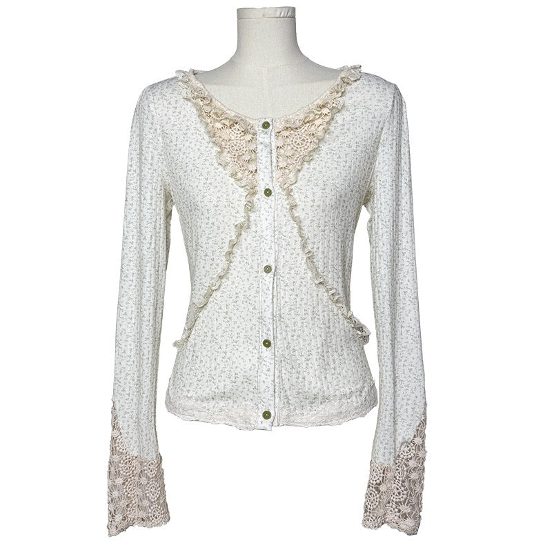 Rose_island_Lace_Sleeve_Slim_Fit_Knit_Women's_Polyester_Cardigans_1085125482179_MISSTT
