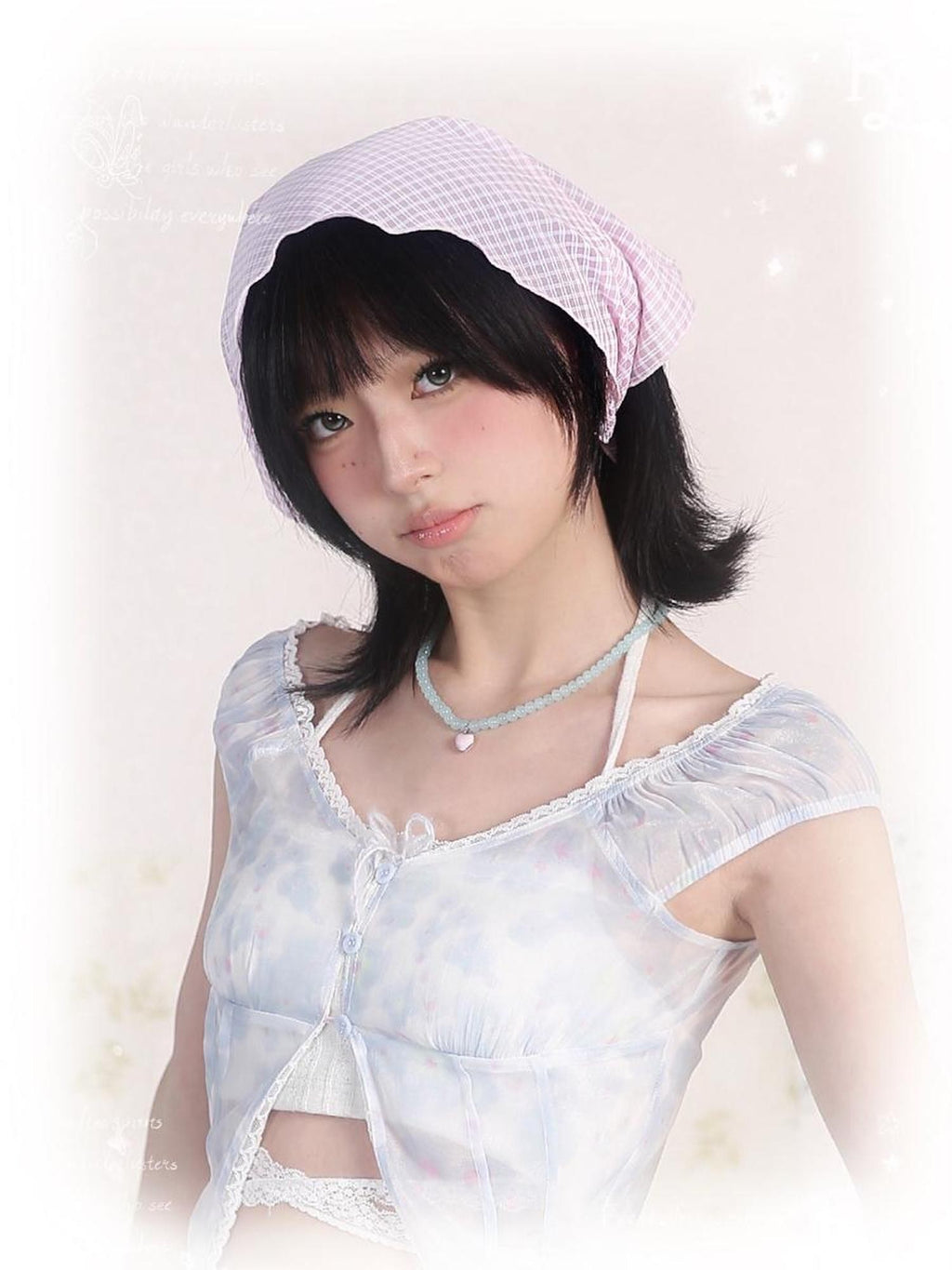 Rose island Rhinestone Plaid Women's Headdresses