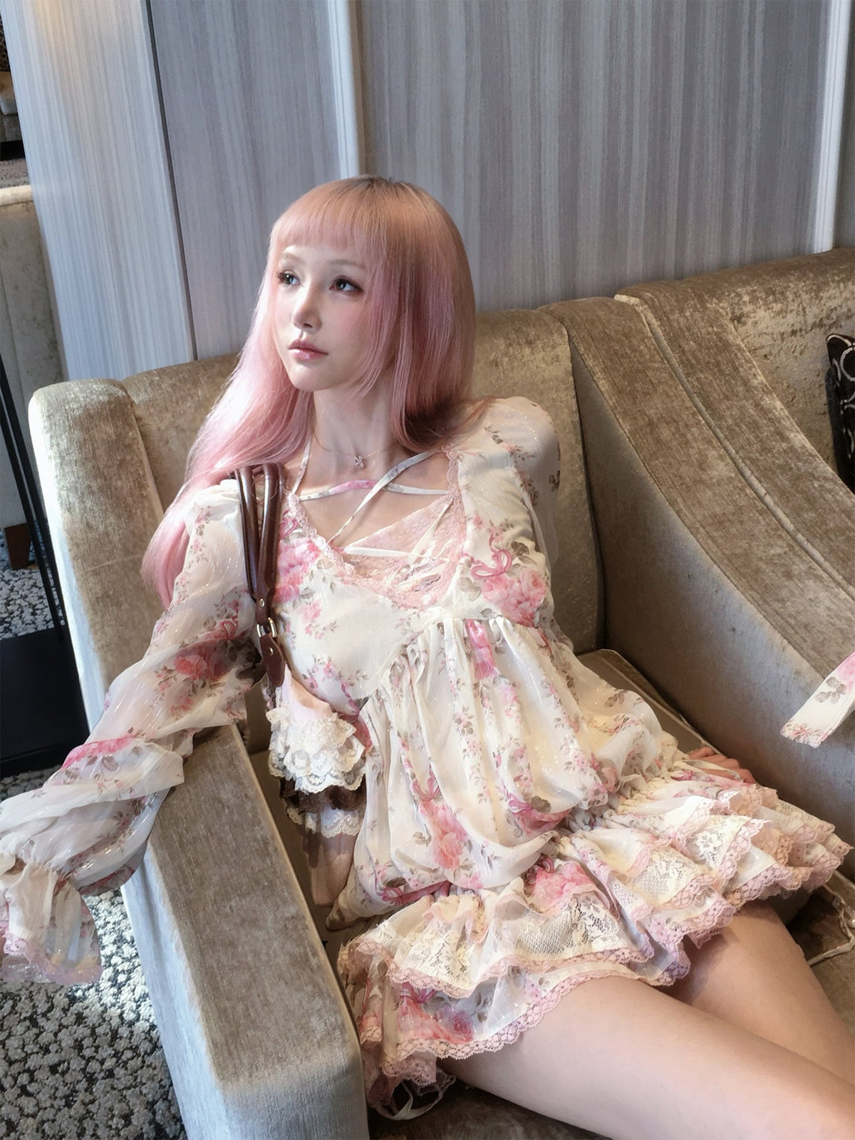 Rose_island_Shimmer_Chiffon_Long_Sleeve_Bustle_Hem_Women's_Babydoll_Mini_Dresses_1071139919758_MISSTT