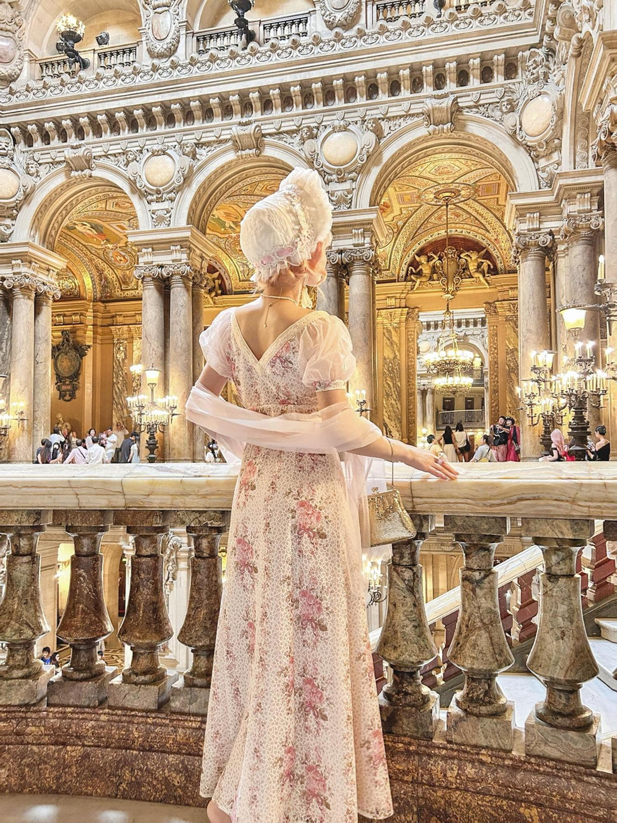Rose island Shimmer Lace Square Neck High Waist French Style Women's Mesh Casual Maxi Dresses
