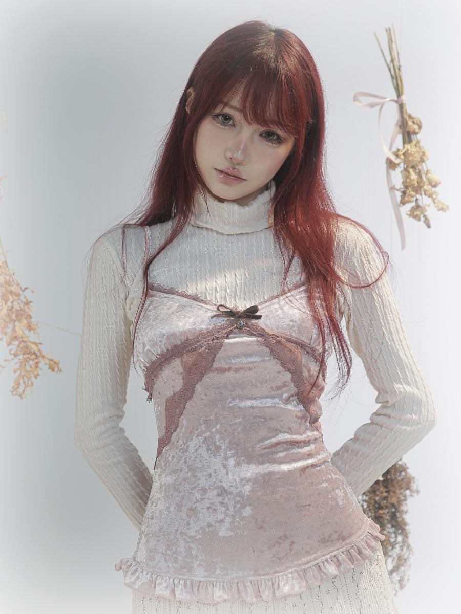Rose island Velvet Lace Women's Camisoles