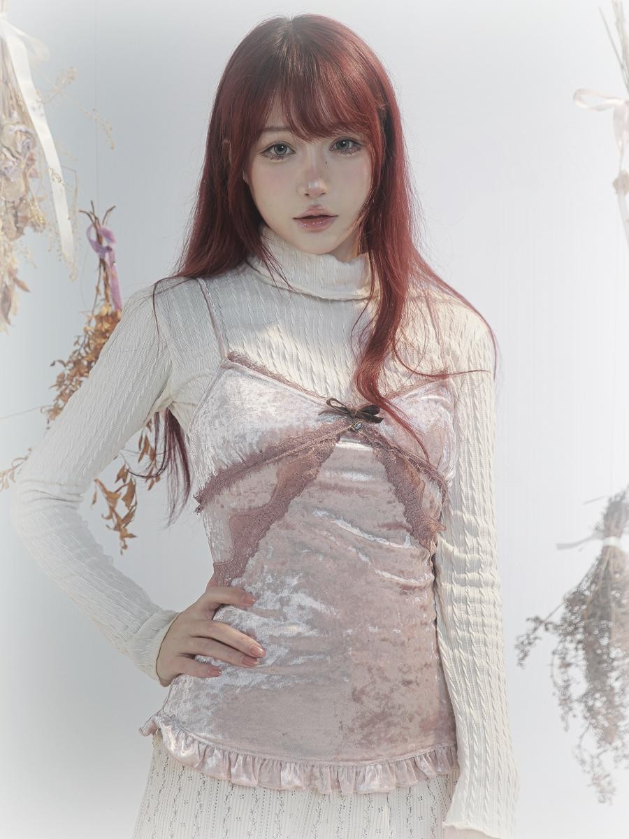 Rose island Velvet Lace Women's Camisoles