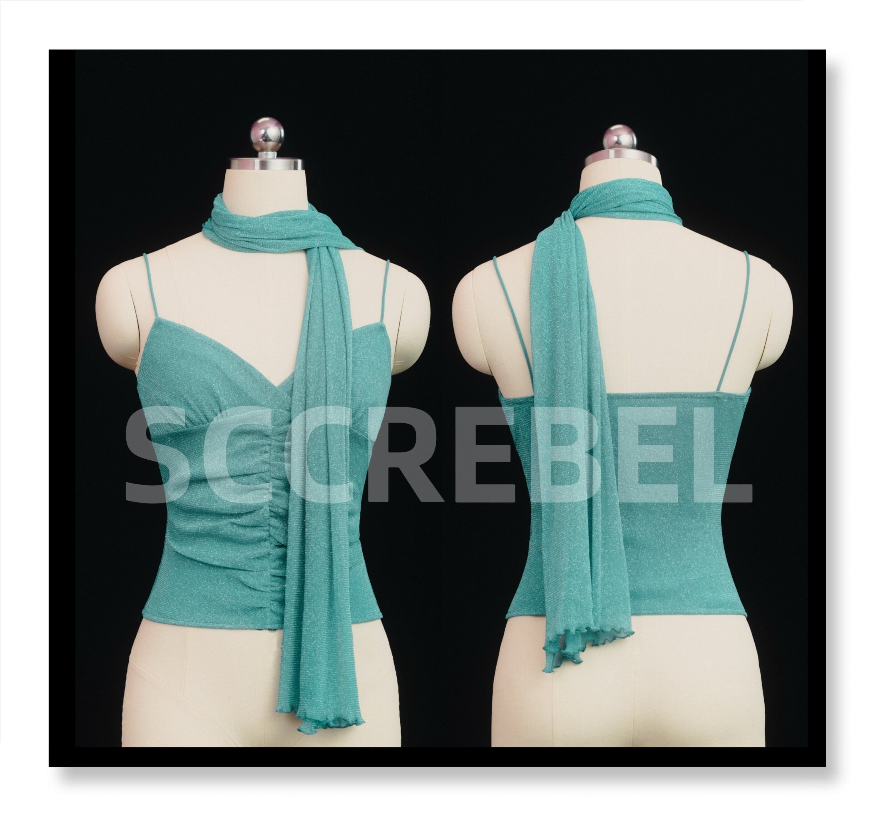 SCCREBEL_Blue_Green_Shimmer_Vintage_East_Asian_Women's_Metallic_Thread_Camisoles_981637381997_MISSTT