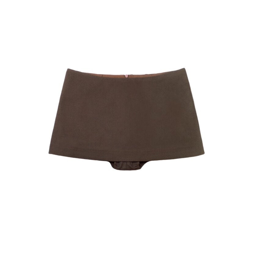 SCCREBEL_Coffee_Brown_Low_Waist_Zipper_Bodycon_Built_In_Shorts_Women's_Denim_Mini_Skirts_715161178377_MISSTT