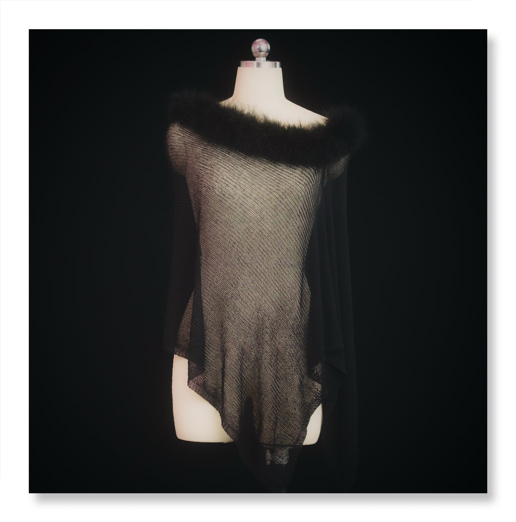 SCCREBEL_East_Asian_Off_Shoulder_Open_Knit_Plush_Cape_Women's_Polyester_Tube_Tops_980144627619_MISSTT