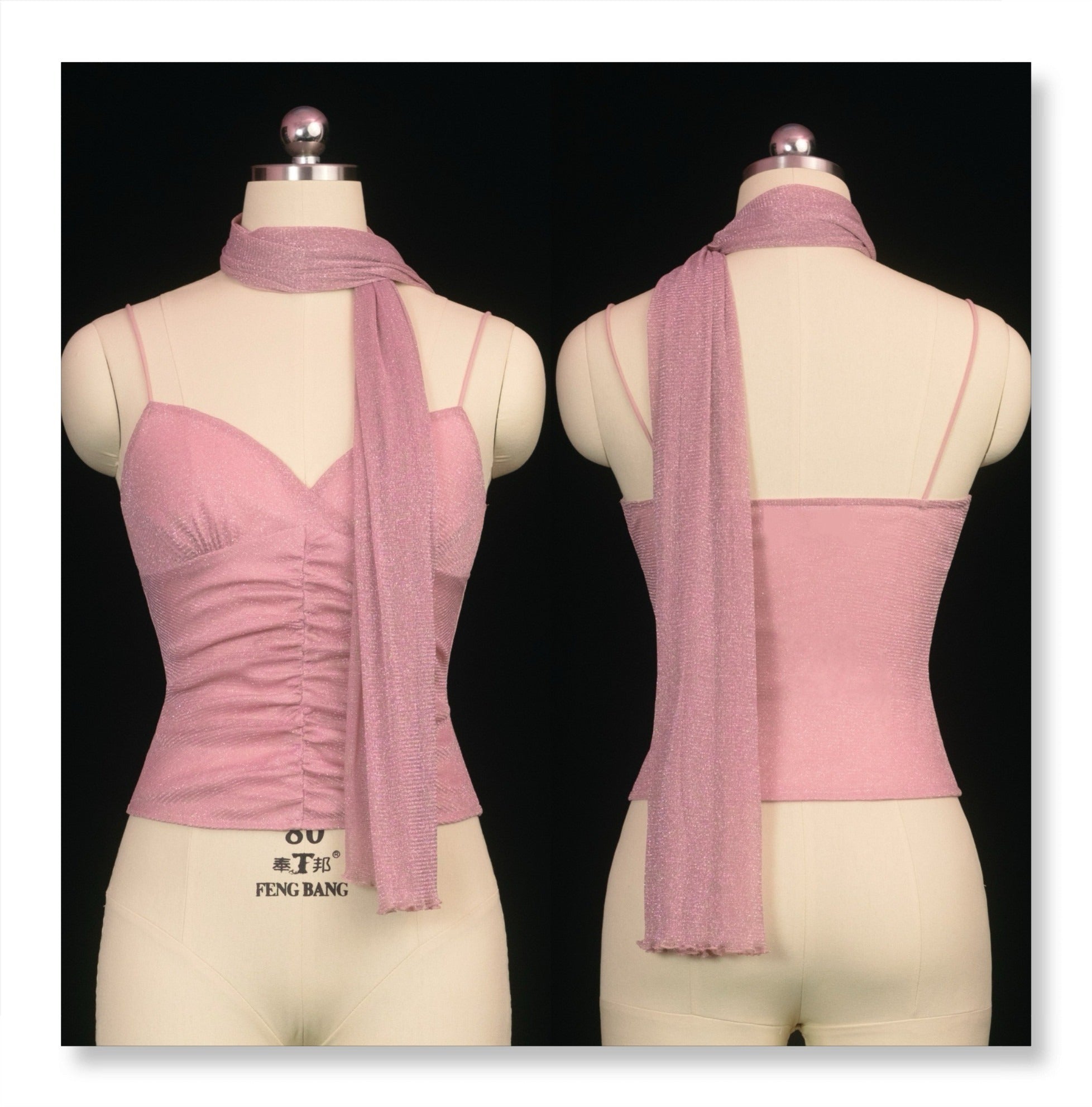 SCCREBEL_Peach_Pink_Shimmer_Ruched_Open_Back_Women's_Knitted_Camisoles_1045930979674_MISSTT