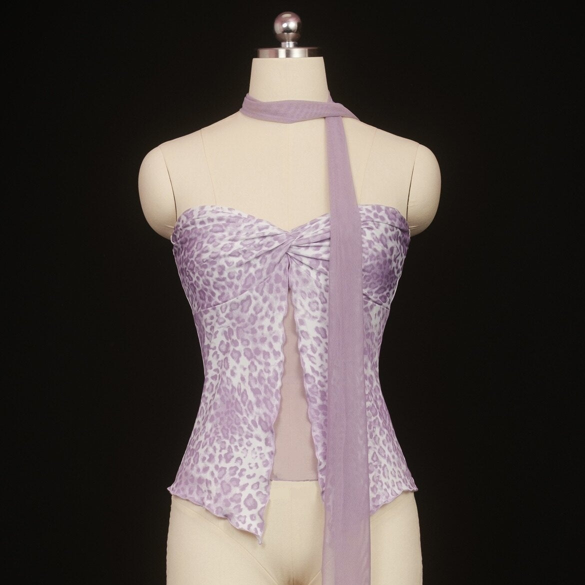 SCCREBEL_Pink_Purple_Leopard_Print_Twist_Knot_Backless_Women's_Mesh_Tube_Tops_906032927433_MISSTT