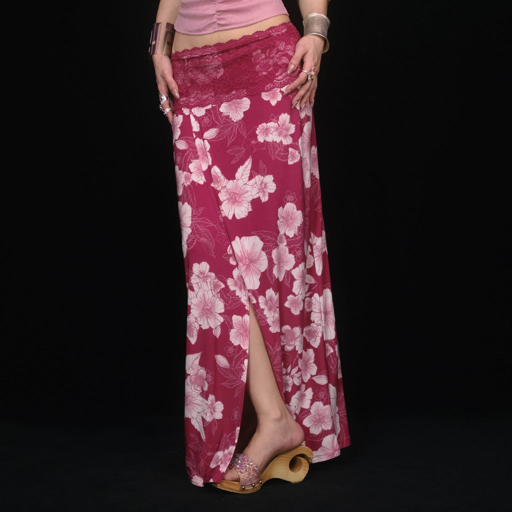 SCCREBEL_Red_Vintage_Floral_Print_Tie_Splice_Front_Slit_Low_Waist_Women's_Skirted_Bikinis_1048474508554_MISSTT