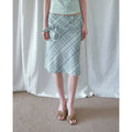 SENSELF_Mint_Green_Blue_Vintage_Plaid_Bias_Cut_Low_Waist_Women's_Mermaid_Skirts_1051899925376_MISSTT