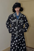 SENSELF_Navy_Black_Colorblock_Cropped_Polka_Dot_Print_Women's_Denim_Jackets_845620748503_MISSTT