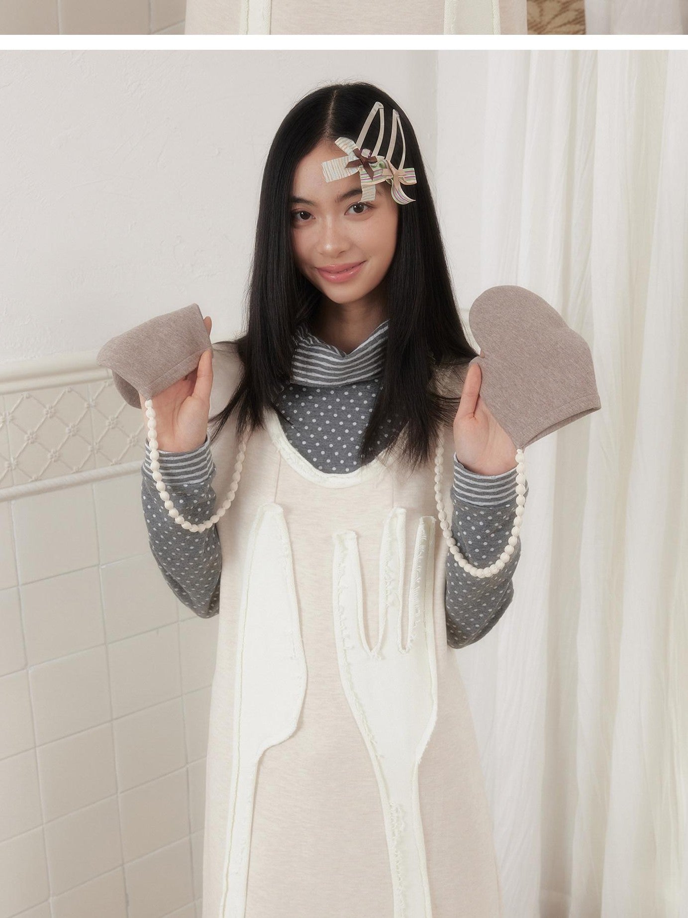 SENSELF Off White Knife Fork Patch A Line Frayed Vest Women's Knit Casual Maxi Dresses