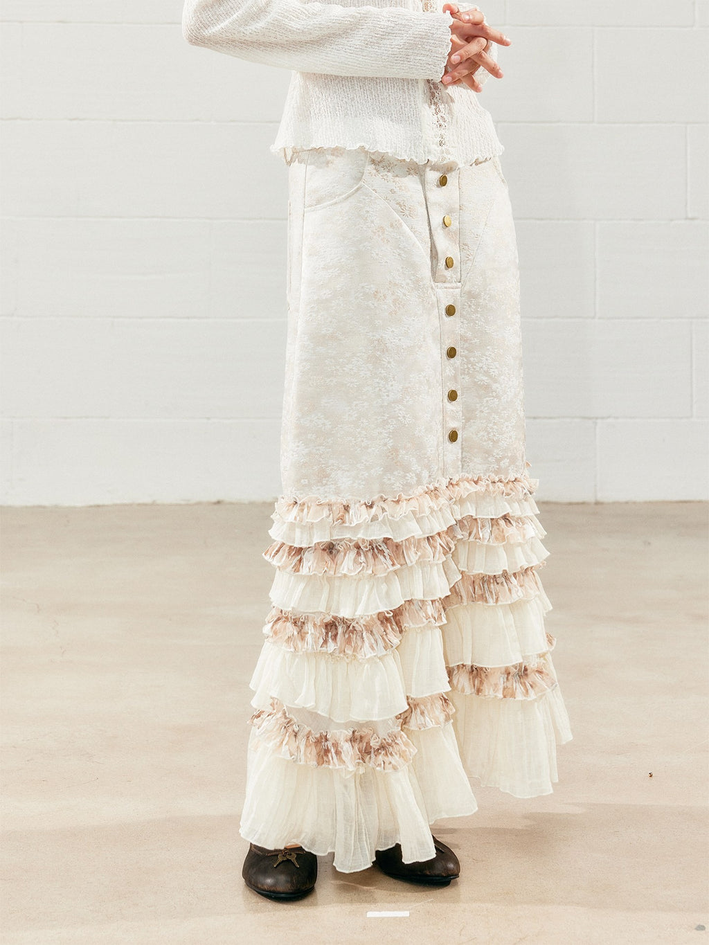 SENSELF_Vintage_Tiered_Ruffle_Fishtail_Low_Waist_Jacquard_Women's_Tencel_Maxi_Skirts_1089249817510_MISSTT