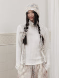 SENSELF_White_Striped_Two_Piece_Bolero_Women's_Plush_Knit_Pullover_Sweaters_988720425496_MISSTT
