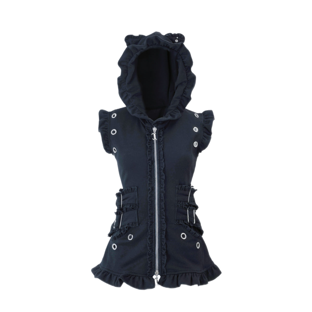 SHYSHYBITE_Cat_Ear_Ruffle_Slim_Fit_Hooded_Cotton_Blend_Women's_Tank_Tops_1070021622120_MISSTT